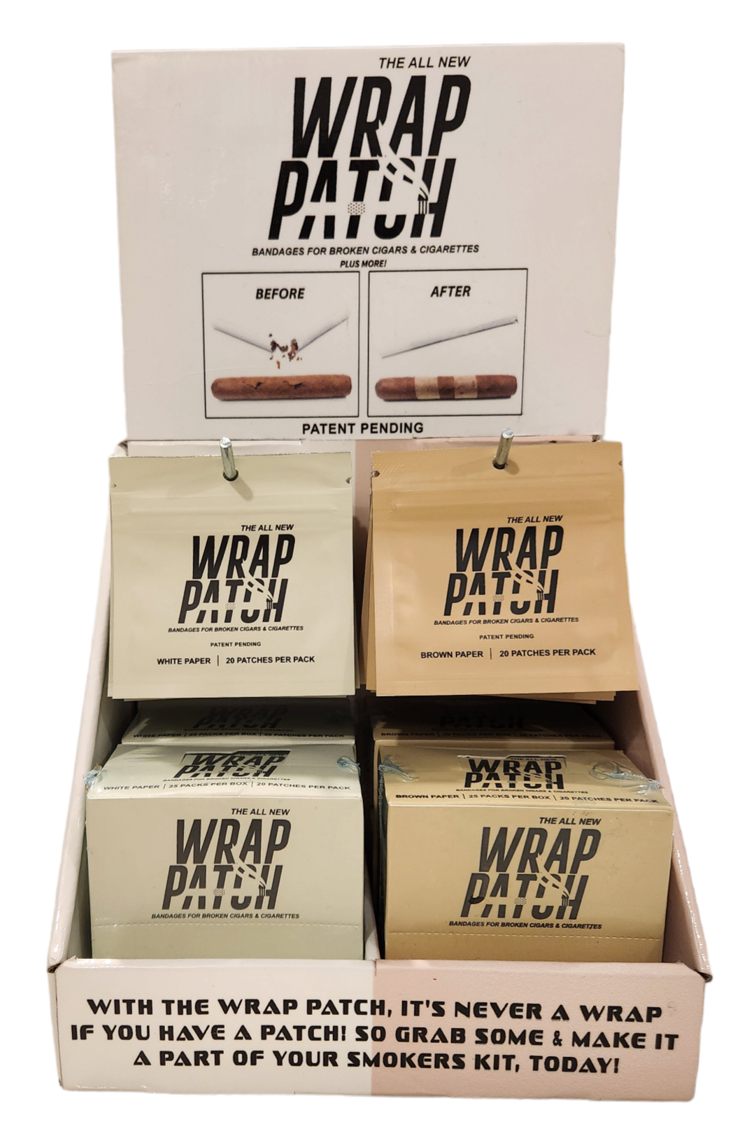 Wrap Patch Counter Top Display